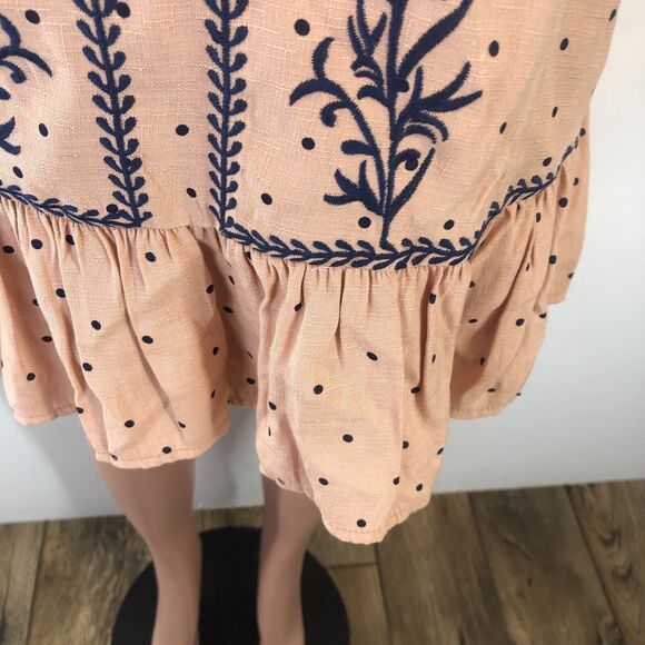 She + Sky Sleeveless Dress Women’s Size M- Strappy Blue  Floral Fully Lined - Picture 9 of 15